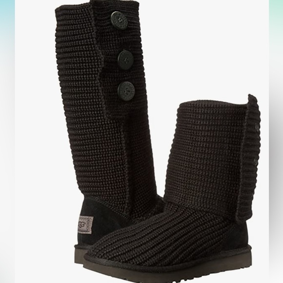 UGG Shoes - UGG Classic Cardy knit boots. Very good pre owned condition tall or roll down